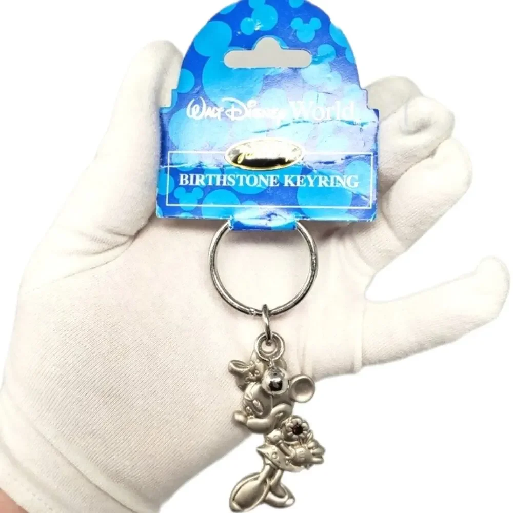 Disney Parks Minnie Mouse January Birthstone Keychain